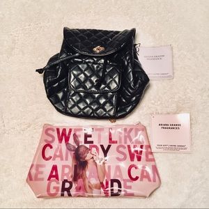 Ariana Grande Backpack and Cosmetic Bag